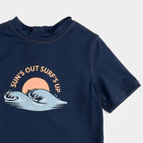 Miles The Label - Sun's Up Surf's Up Navy Rashguard