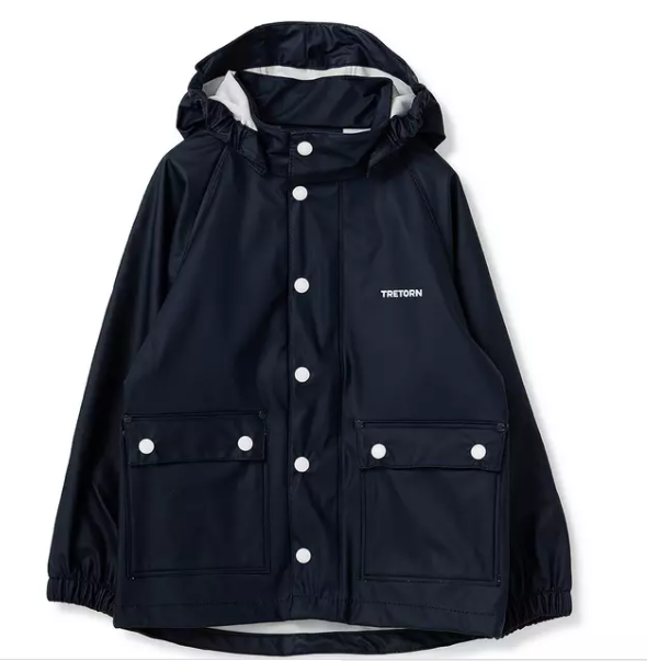 Navy raincoat shop kids