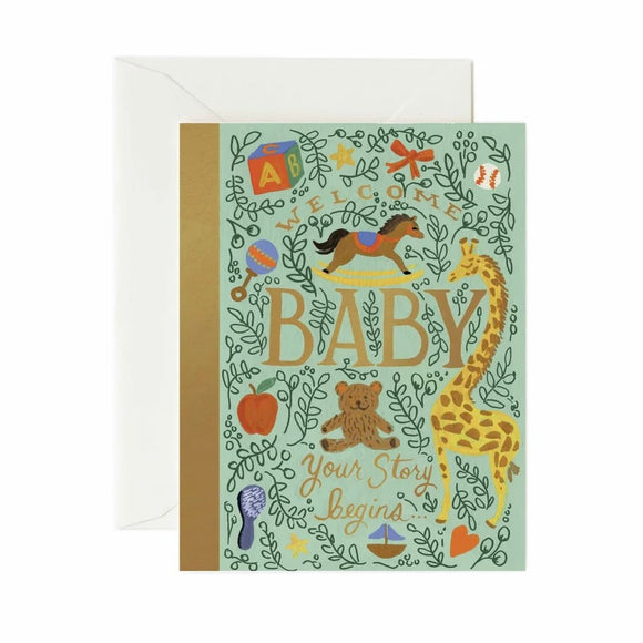 Rifle Paper Co. Meadow - Storybook Baby Card