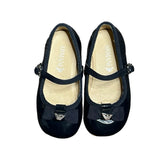 Armani Navy Ballet Flat Shoes