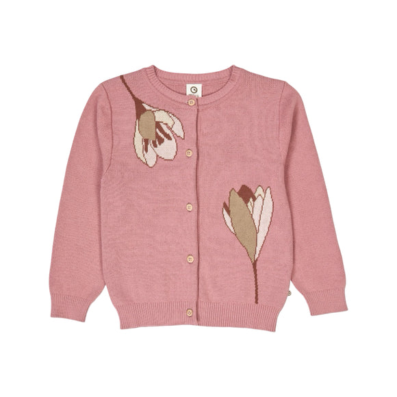 Musli Autumn Knit Floral Cardigan- Nostalgia Rose