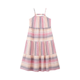 Vignette Sage Dress - Pink/Lavender Stripe
