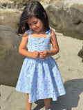 Vignette Wynonna Dress - Blue Gingham Floral