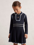 Reiss Piped Knitted Skater Dress