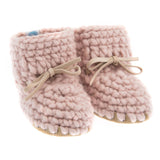 Beba Bean Baby Booties Sweater Mocs - Pink
