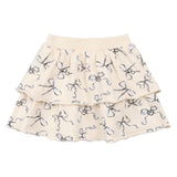 Miles The Label Locket Print on Ivory Tiered Skirt