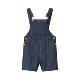 Me & Henry - Galleon Dark Chambray Stripe Overalls