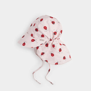 Petit Lem - Ladybug Print Flap Hat