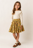 Molo Yellow Print Skirt