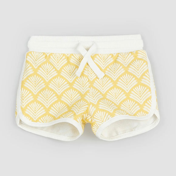 Miles The Label - Canary Beachcomber Print Girls' Terry Shorts