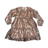 Louise Misha Lamé Silk Dress