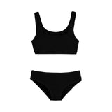 Limeapple - Fay Crinkle Two-Piece - Black