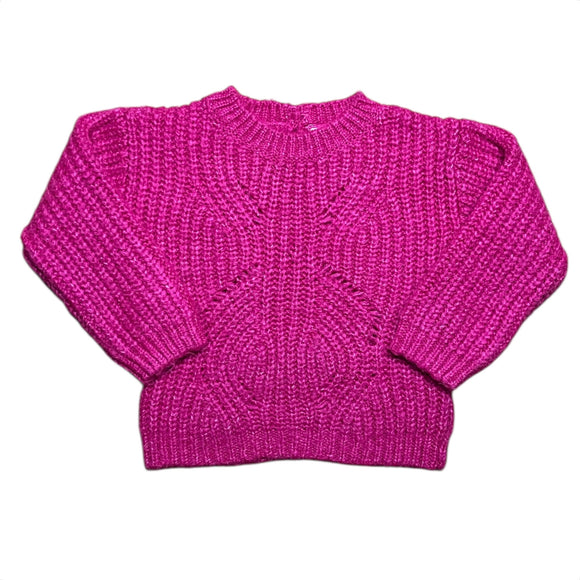 Zara Pink Cable Knit Sweater