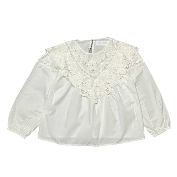Zara White Blouse