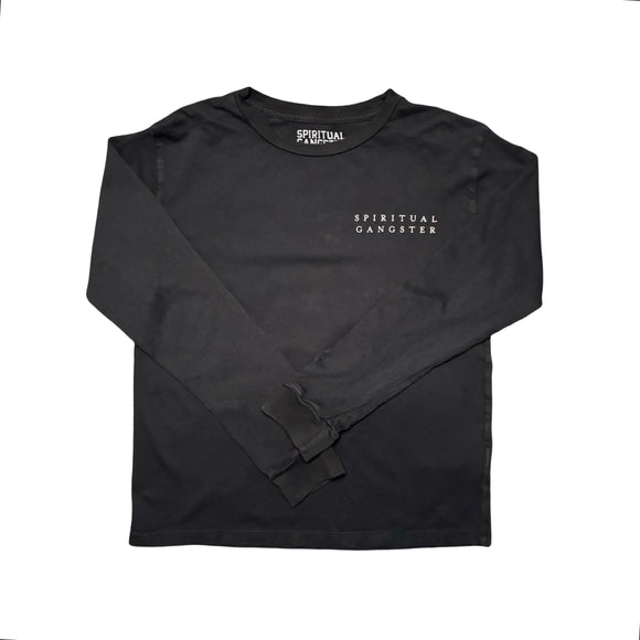 Spiritual Gangster Black Long Sleeve Shirt