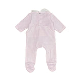 Jacadi Pink Velvet Bunny One-Piece