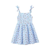 Vignette Wynonna Dress - Blue Gingham Floral