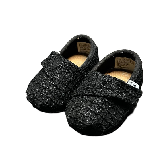 Toms Black Sparkly Shoes