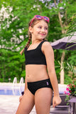 Limeapple - Fay Crinkle Two-Piece - Black