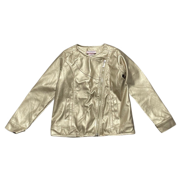 Juicy Couture Gold Faux Leather Jacket
