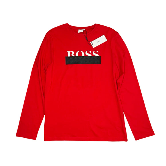 Hugo Boss Red Long Sleeve Shirt