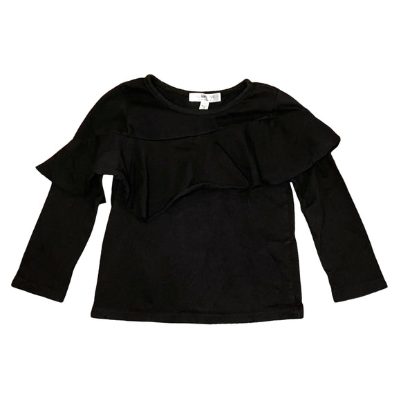 Joah Love Black Ruffle Shirt