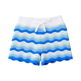 Limeapple - Crochet Knit Short - Blue
