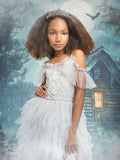 Tutu Du Monde Grey Skull Dress + Crown Headband