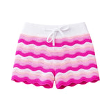 Limeapple - Crochet Knit Short - Fuchsia