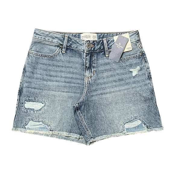 Abercrombie Mid Rise Baggy Jean Shorts