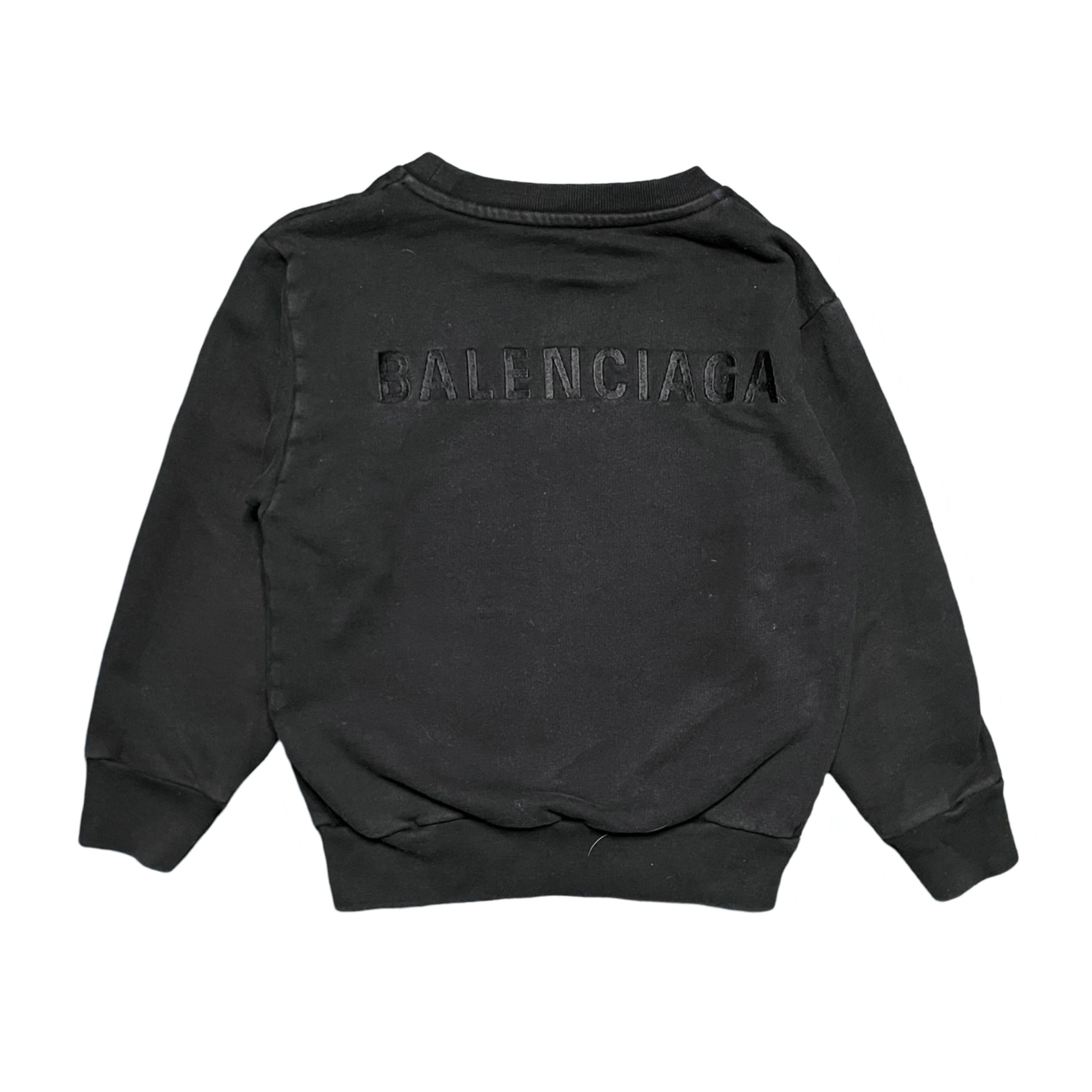 トップス BALENCIAGA backlogo crewneck sweatshirts Balenciaga Oversized Double Front Crewneck Sweatshirt | Neiman Marcus