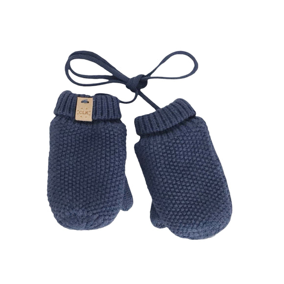 Calikids Knit Soft Touch Mitten - Blue