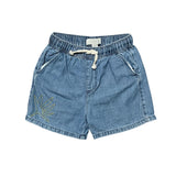 Zara Embroidered Denim Shorts
