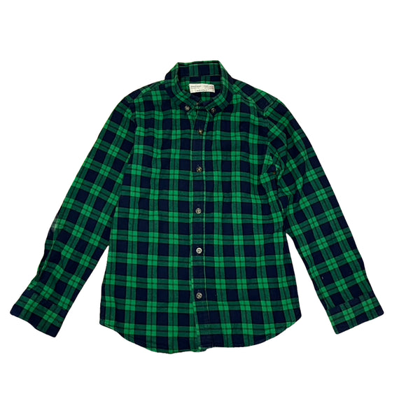 Zara Green Plaid Shirt
