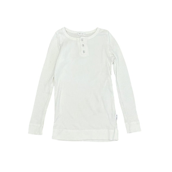 Jamie Kay White Ribbed Henley