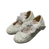 Kiderence Silver Sparkle Shoes
