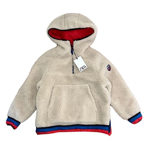 Zara Sherpa Hooded Coat