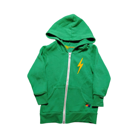 Aviator Nation Green Zip-Up Hoodie