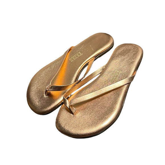 Tkees Rose Gold Flip Flops
