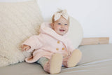 Beba Bean Baby Booties Sweater Mocs - Pink