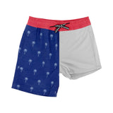 Feather 4 Arrow Palm Stripe Volley Trunk - Twilight