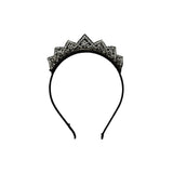 Tutu Du Monde Grey Skull Dress + Crown Headband