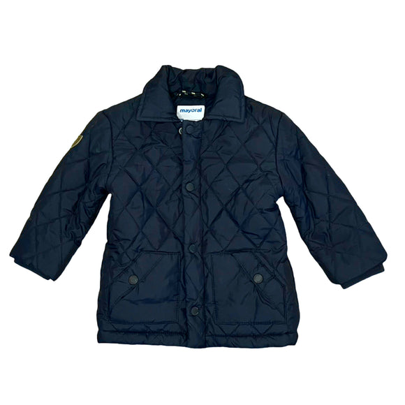 Mayoral Quilted Navy Jacket