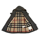 Burberry Grey Wool Duffle Coat