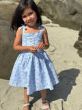 Vignette Wynonna Dress - Blue Gingham Floral