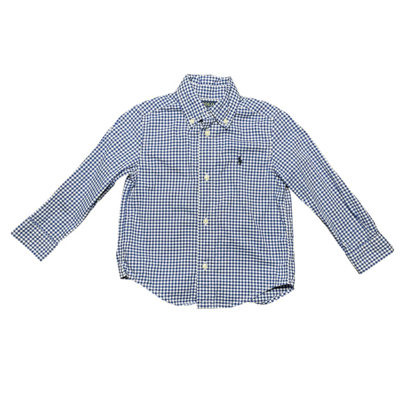 Ralph Lauren Boys Gingham Cotton Poplin Shirt