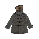 Burberry Grey Wool Duffle Coat