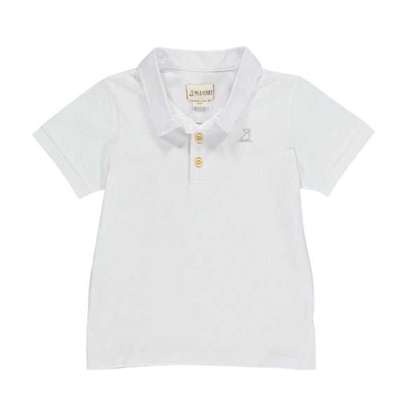 Me & Henry - White Starboard Polo