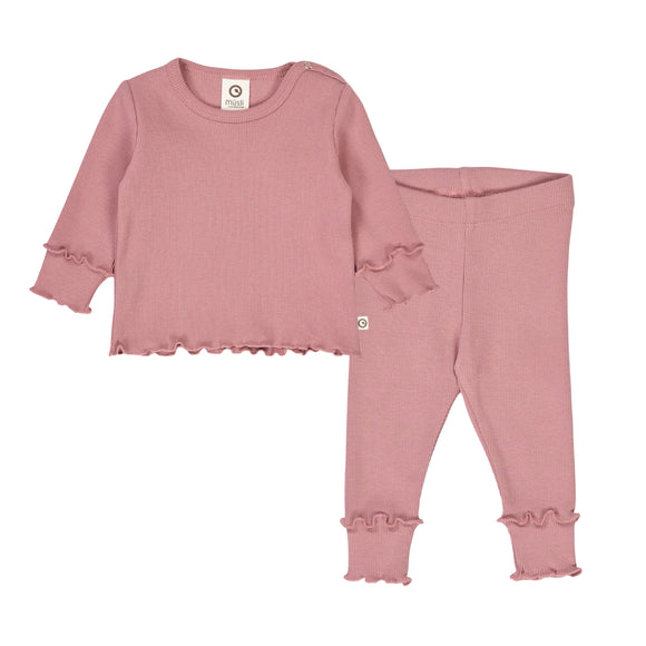 Musli Cozy Me Ribbed Set - Nostalgia Rose