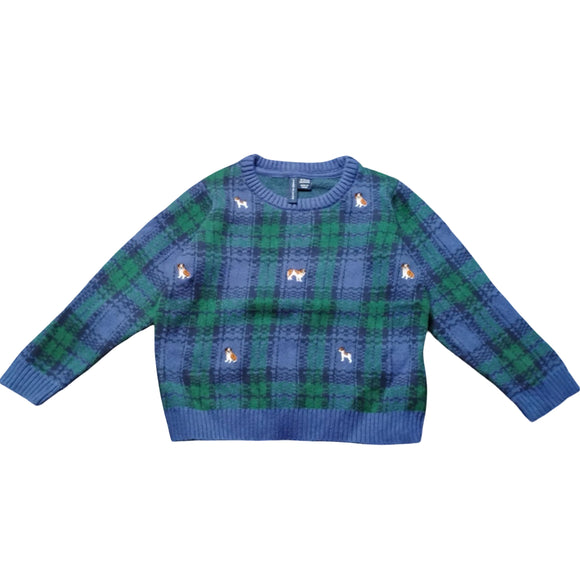 Janie and Jack Plaid Dog Sweater